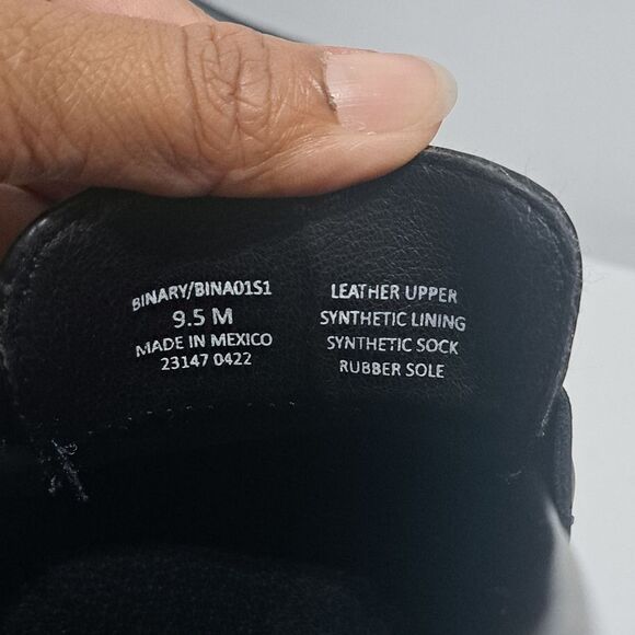 Steve Madden Binary Moto Boho Chic Goth Platform Loafer Chunky Heel Sz 9.5 Black - Picture 13 of 15